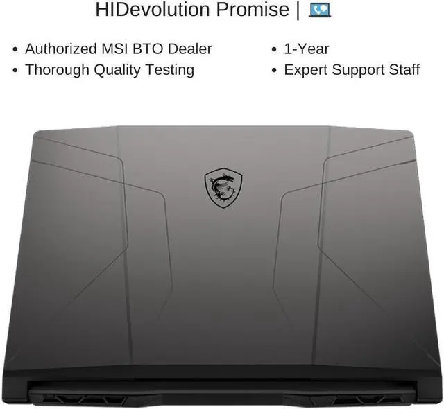 Alt view image 7 of 7 - HIDevolution MSI Pulse GL66 12UEK 15.6" FHD 144Hz, 1.8 GHz i9-12900H, RTX 3060, 32 GB 3200MHz RAM, 8 TB PCIe SSD
