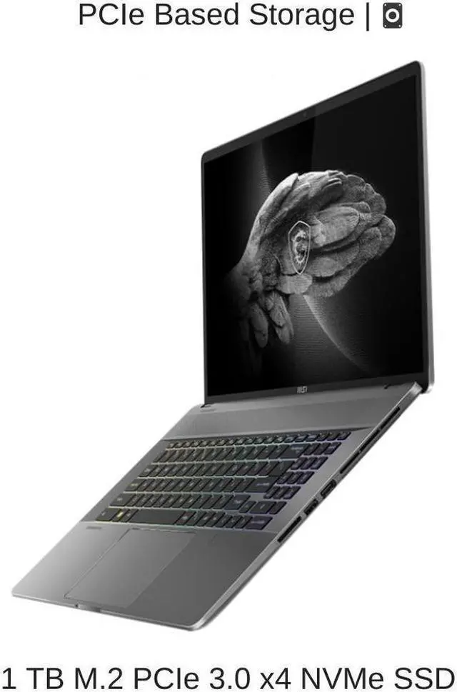 Alt view image 5 of 7 - HIDevolution MSI Creator Z17 A12UGST 17" QHD+ 165Hz Touch, 1.7 GHz i7-12700H, RTX 3070 Ti, 64 GB 4800MHz RAM, 1 TB PCIe SSD