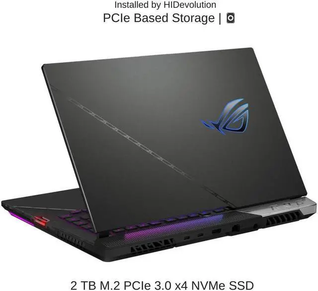 Alt view image 5 of 7 - HIDevolution ASUS ROG Strix Scar 15 G533ZX 15.6" WQHD 240Hz, 1.8 GHz i9-12900H, RTX 3080 Ti, 64 GB 4800MHz RAM, 2 TB PCIe SSD
