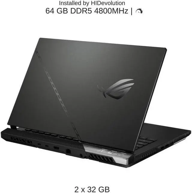 Alt view image 4 of 7 - HIDevolution ASUS ROG Strix Scar 15 G533ZX 15.6" WQHD 240Hz, 1.8 GHz i9-12900H, RTX 3080 Ti, 64 GB 4800MHz RAM, 2 TB PCIe SSD