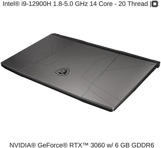Alt view image 3 of 7 - HIDevolution MSI Pulse GL66 12UEK 15.6" FHD 144Hz, 1.8 GHz i9-12900H, RTX 3060, 32 GB 3200MHz RAM, 8 TB PCIe SSD
