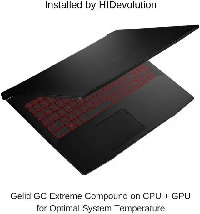 Alt view image 2 of 7 - HIDevolution MSI Katana GF66 12UGSOK 15.6" FHD 240Hz, 1.8 GHz i9-12900H, RTX 3070 Ti, 64 GB 4800MHz RAM, 2 TB PCIe SSD