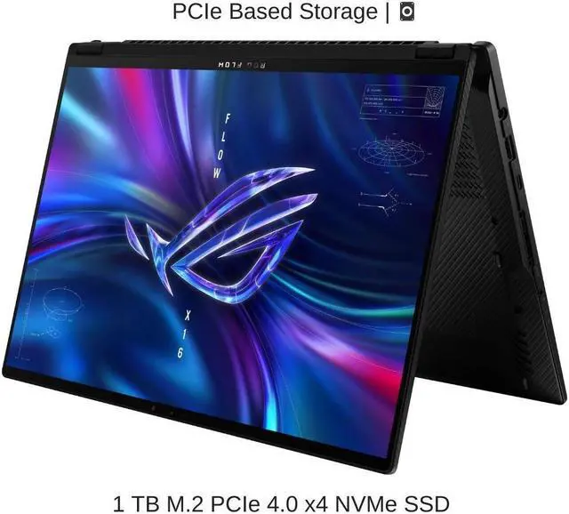 Alt view image 5 of 7 - HIDevolution ASUS ROG X16 GV601RM 16" WQXGA 165Hz Touch, 3.3 GHz Ryzen 9 6900HS, RTX 3060, 64 GB 4800MHz RAM, 1 TB PCIe SSD