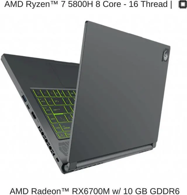 Alt view image 3 of 7 - HIDevolution MSI Delta 15 A5EFK 15.6" FHD 240Hz, 3.2 GHz Ryzen 7 5800H, RX 6700M, 32 GB 3200MHz RAM, 1 TB PCIe SSD