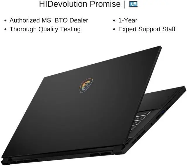 Alt view image 7 of 7 - HIDevolution MSI Stealth 15 A13VF 15.6" FHD 144Hz, 2.1 GHz i5-13420H, RTX 4060, 64 GB DDR5 RAM, 2 TB PCIe SSD, Windows 11 Home