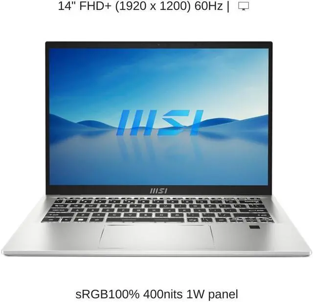 Alt view image 6 of 7 - [2024] HIDevolution MSI Prestige 14Evo B13M [Silver] 14" FHD+ 60Hz, 1.9 GHz i5-13500H, Iris Xe, 32 GB LPDDR5, 1 TB PCIe SSD, Windows 11 Pro