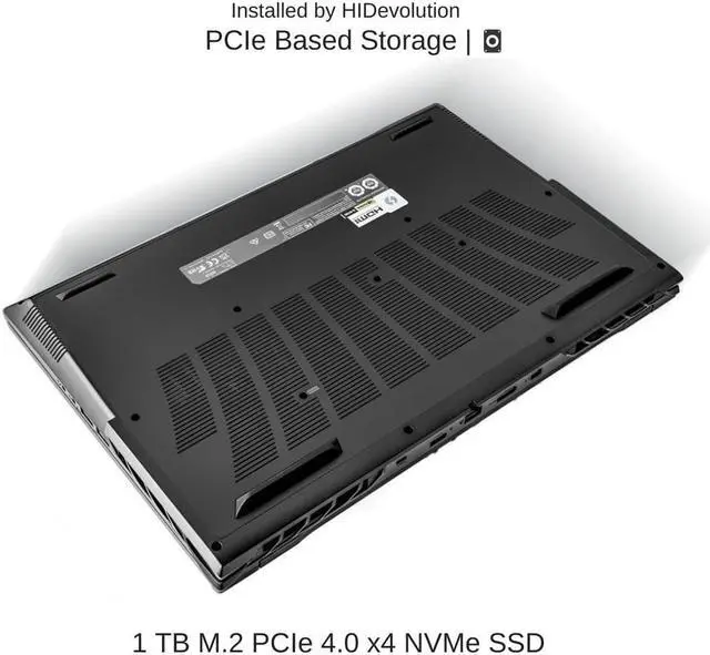 Alt view image 5 of 7 - HIDevolution EVOC High Performance Systems PD502B-HX (PD50SNE-G) 15.6" QHD 240Hz, 2.2 GHz i9-13900HX, RTX 4070, 32 GB DDR5 RAM, 1 TB PCIe SSD, Windows 11 Pro