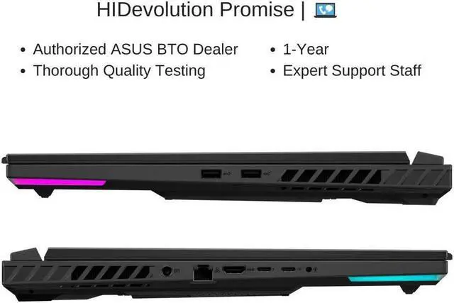 Alt view image 7 of 7 - ASUS ROG Strix G18 G814JI 18" QHD+ 240Hz, 2.2 GHz i9-13980HX, RTX 4070, 64 GB DDR5 RAM, 4 TB PCIe SSD, Windows 11 Pro