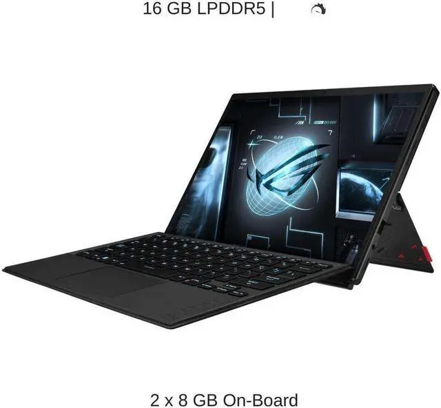 Alt view image 4 of 7 - ASUS ROG Flow Z13 GZ301VU 13.4" WQXGA 165Hz, 2.6 GHz i9-13900H, RTX 4050, 16 GB LPDDR5 RAM, 2 TB PCIe SSD, Windows 11 Home