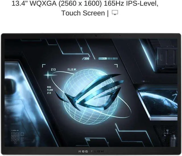 Alt view image 6 of 7 - ASUS ROG Flow Z13 GZ301VU 13.4" WQXGA 165Hz, 2.6 GHz i9-13900H, RTX 4050, 16 GB LPDDR5 RAM, 2 TB PCIe SSD, Windows 11 Home