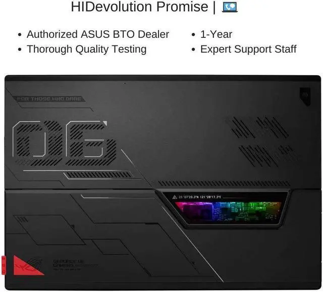 Alt view image 7 of 7 - ASUS ROG Flow Z13 GZ301VU 13.4" WQXGA 165Hz, 2.6 GHz i9-13900H, RTX 4050, 16 GB LPDDR5 RAM, 2 TB PCIe SSD, Windows 11 Home