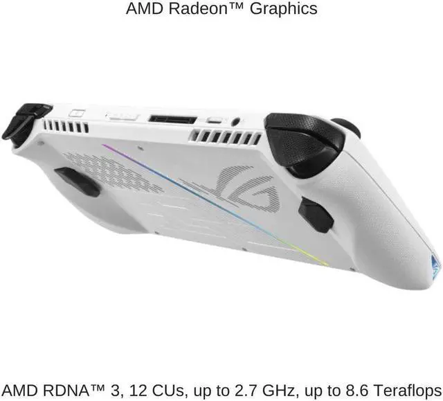 Alt view image 3 of 7 - ASUS ROG Ally RC71L 7" FHD 120Hz, 3.3 GHz Ryzen Z1 Extreme, AMD Radeon, 16 GB LPDDR5 RAM, 512 GB PCIe SSD, Windows 11 Pro
