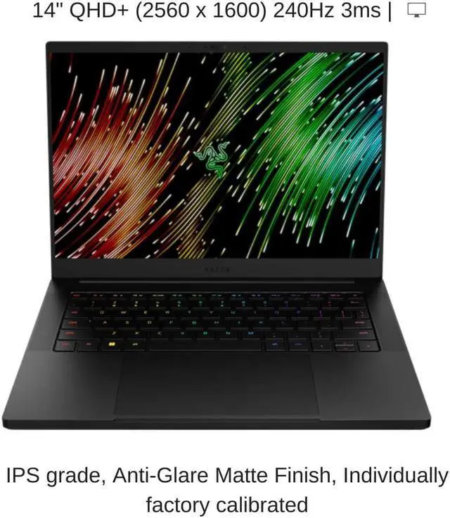 Alt view image 5 of 7 - Razer Blade 14 Black, 14" QHD+ 240Hz, 4.0 GHz Ryzen 9 7940HS, RTX 4070, 32 GB DDR5 RAM, 2 TB PCIe SSD, Windows 11 Pro