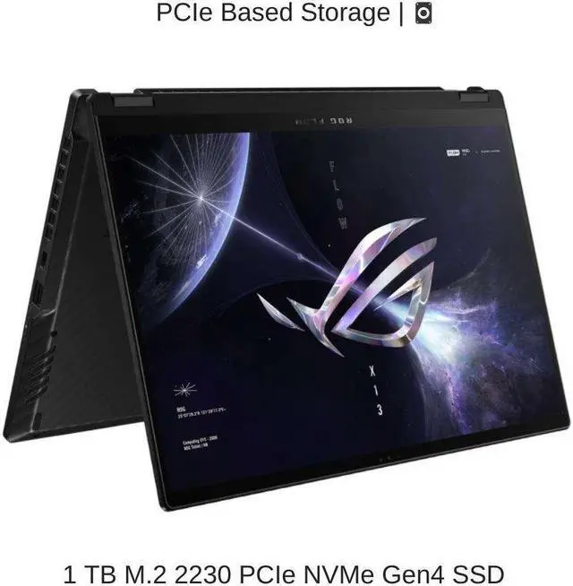 Alt view image 5 of 7 - ASUS ROG Flow X13 GV302XV 13.4" WQXGA 165Hz, 4.0 GHz Ryzen 9 7940HS, RTX 4060, 16 GB LPDDR5 RAM, 1 TB PCIe SSD, Windows 11 Pro