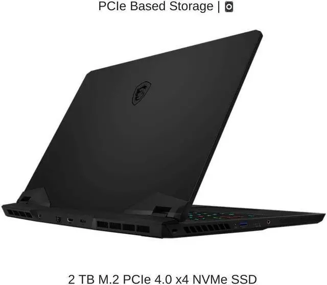 Alt view image 5 of 7 - HIDevolution MSI Vector GP77 13VG 17.3" QHD 240Hz, 2.6 GHz i9-13900H, RTX 4070, 64 GB DDR5 RAM, 2 TB PCIe SSD, Windows 11 Pro