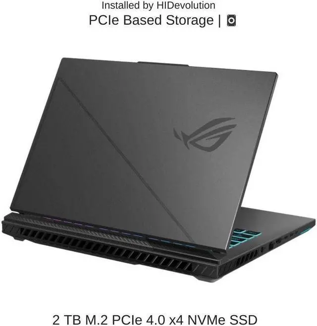Alt view image 4 of 5 - [2023] HIDevolution ASUS ROG Strix G16 G614JV 16" WUXGA 165Hz, 1.9 GHz i7-13650HX, RTX 4060, 64 GB DDR5 RAM, 2 TB PCIe SSD, Windows 11 Pro
