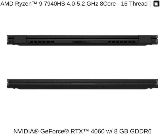 Alt view image 3 of 7 - ASUS ROG Flow X13 GV302XV 13.4" WQXGA 165Hz, 4.0 GHz Ryzen 9 7940HS, RTX 4060, 16 GB LPDDR5 RAM, 1 TB PCIe SSD, Windows 11 Pro