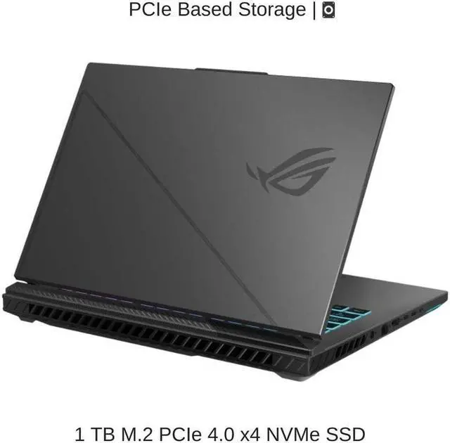 Alt view image 5 of 7 - [2024]  ASUS ROG Strix G16 G614JIR 16" WQXGA 240Hz, 1.6 GHz i9-14900HX, RTX 4070, 64 GB DDR5 RAM, 1 TB PCIe SSD, Windows 11 Pro