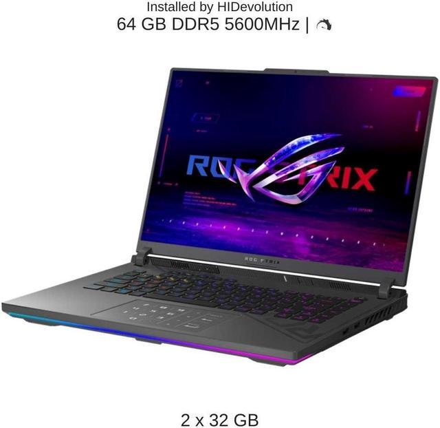 Alt view image 4 of 7 - [2024]  ASUS ROG Strix G16 G614JIR 16" WQXGA 240Hz, 1.6 GHz i9-14900HX, RTX 4070, 64 GB DDR5 RAM, 8 TB PCIe SSD, Windows 11 Pro