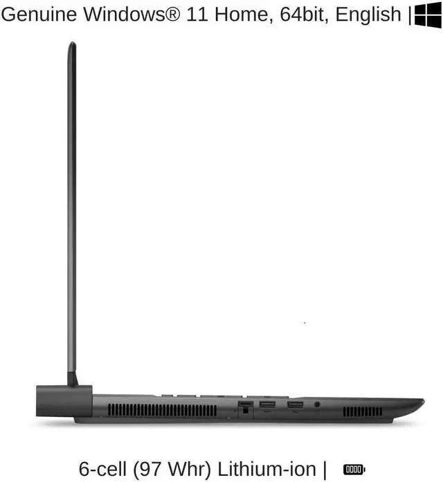 Alt view image 7 of 7 - [2025] Alienware M18 R2 [Black | Membrane Keyboard] 18" QHD+ 165Hz, 1.6 GHz i9-14900HX, RTX 4080, 64 GB DDR5 RAM, 1 TB PCIe SSD, Windows 11 Home
