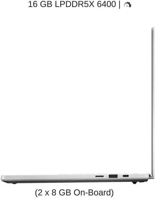 Alt view image 4 of 7 - [2024]  ASUS ROG Zephyrus G14 GA403UV [White] 14" 3K OLED 120Hz, 4.0 GHz Ryzen 9 8945HS, RTX 4060, 16 GB LPDDR5X RAM, 2 TB PCIe SSD, Windows 11 Home