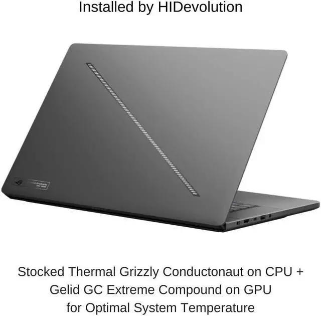 Alt view image 2 of 6 - [2024]  ASUS ROG Zephyrus G16 GU605MI [Gray] 16" WQXGA 240Hz, 3.8 GHz Ultra 9-185H, RTX 4070, 16 GB LPDDR5X RAM, 16 TB PCIe SSD, Windows 11 Home