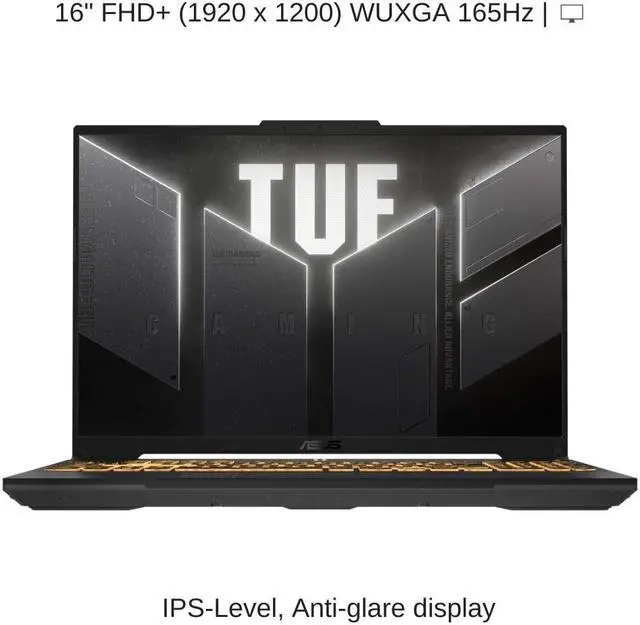 Alt view image 6 of 7 - [2024]  ASUS TUF Gaming F16 FX607JV 16" FHD+ 165Hz, 1.9 GHz  i7-13650HX, RTX 4060, 32 GB DDR5 RAM, 2 TB PCIe SSD, Windows 11 Pro
