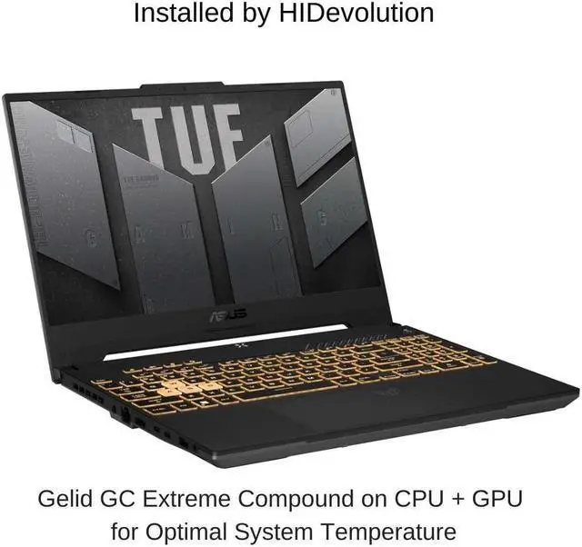 Alt view image 2 of 7 - ASUS TUF Gaming F15 FX507ZV 15.6" FHD 144Hz, 1.7 GHz i7-12700H, RTX 4060, 16 GB DDR4 RAM, 8 TB PCIe SSD, Windows 11 Pro