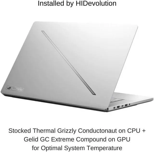 Alt view image 2 of 7 - [2024]  ASUS ROG Zephyrus G16 GU605MZ [White] 16" WQXGA 240Hz, 3.8 GHz Ultra 9-185H, RTX 4080, 32 GB LPDDR5X RAM, 1 TB PCIe SSD, Windows 11 Pro