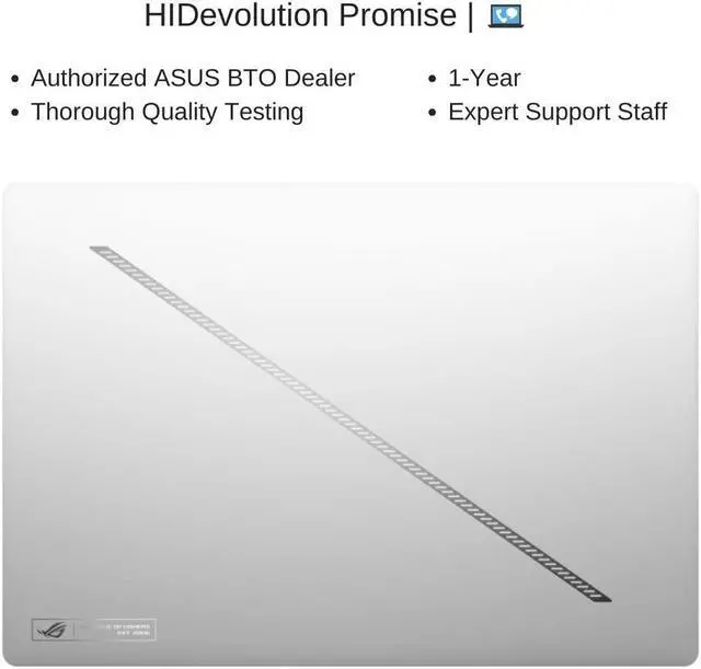 Alt view image 7 of 7 - [2024]  ASUS ROG Zephyrus G16 GU605MZ [White] 16" WQXGA 240Hz, 3.8 GHz Ultra 9-185H, RTX 4080, 32 GB LPDDR5X RAM, 1 TB PCIe SSD, Windows 11 Pro