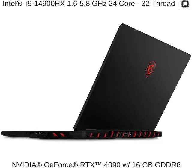 Alt view image 3 of 6 - [2025] HIDevolution MSI Raider 18 HX A14VHG 18" QHD+ 240Hz, 1.6 GHz i9-14900HX, RTX 4090, 32 GB DDR5 RAM, 2 TB PCIe SSD, Windows 11 Pro