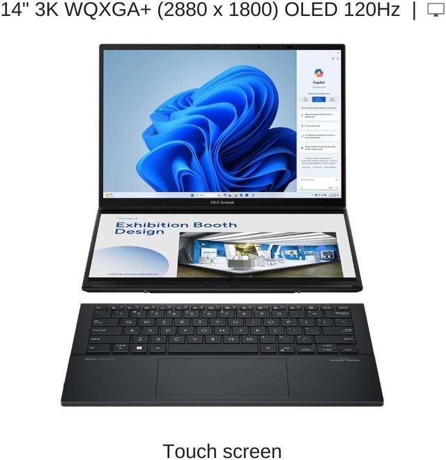 Alt view image 5 of 6 - [2025] HIDevolution ASUS Zenbook Duo UX8406CA 14" 3K WQXGA+ OLED 120Hz Touch, 2.7 GHz Ultra 9-285H, Intel Arc Graphics, 32 GB LPDDR5X RAM, 4 TB PCIe SSD, Windows 11 Pro