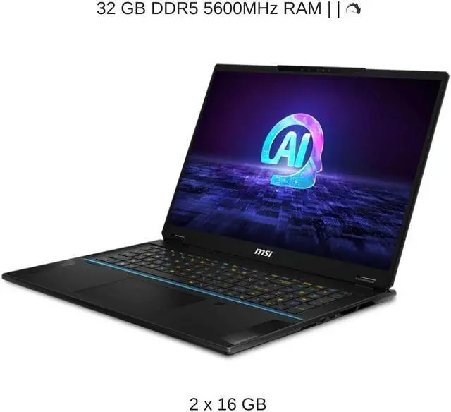 Alt view image 4 of 7 - [2024] HIDevolution MSI Stealth 18 AI Studio A1VHG 18" UHD+ 120Hz, 3.8 GHz  Ultra 9-185H, RTX 4080, 32 GB DDR5 RAM, 1 TB PCIe SSD, Windows 11 Home