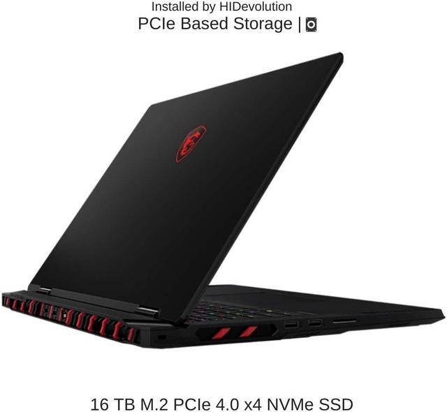 Alt view image 5 of 6 - [2025] HIDevolution MSI Raider 18 HX A14VHG 18" QHD+ 240Hz, 1.6 GHz i9-14900HX, RTX 4080, 64 GB DDR5 RAM, 16 TB PCIe SSD, Windows 11 Home