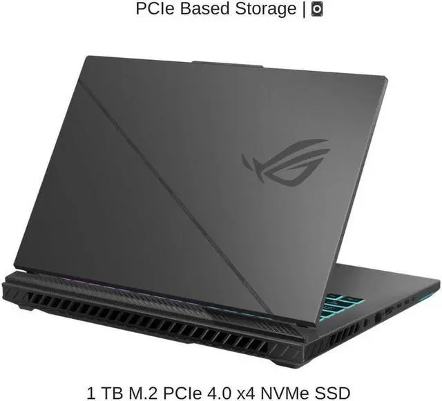 Alt view image 5 of 7 - [2024]  ASUS ROG Strix G16 G614JVR 16" WQXGA 240Hz, 1.6 GHz i9-14900HX, RTX 4060, 64 GB DDR5 RAM, 2 TB PCIe SSD, Windows 11 Home