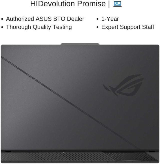 Alt view image 7 of 7 - [2024]  ASUS ROG Strix G16 G614JVR 16" WQXGA 240Hz, 1.6 GHz i9-14900HX, RTX 4060, 64 GB DDR5 RAM, 16 TB PCIe SSD, Windows 11 Pro