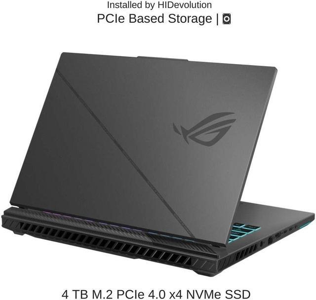 Alt view image 5 of 7 - [2024]  ASUS ROG Strix G16 G614JVR 16" WQXGA 240Hz, 1.6 GHz i9-14900HX, RTX 4060, 64 GB DDR5 RAM, 16 TB PCIe SSD, Windows 11 Pro