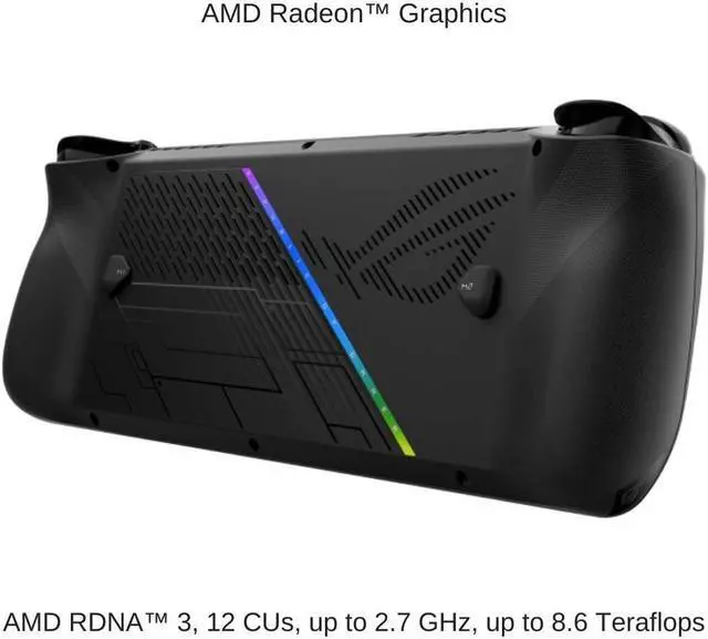 Alt view image 3 of 7 - [2024] HIDevolution ASUS ROG Ally X RC72LA 7" FHD 120Hz, 3.3 GHz Ryzen Z1 Extreme, AMD Radeon, 24 GB LPDDR5 RAM, 1 TB PCIe SSD, Windows 11 Pro