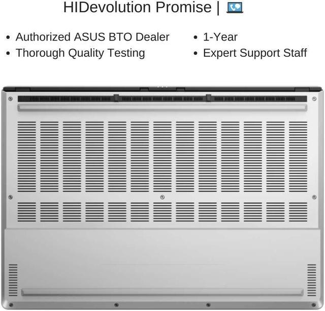Alt view image 7 of 7 - [2024] HIDevolution ASUS ROG Zephyrus G16 [White] GA605WV 16" WQXGA OLED 240Hz, 2.0 GHz Ryzen AI 9 HX 370, RTX 4060, 16 GB LPDDR5X RAM, 2 TB PCIe SSD, Windows 11 Pro