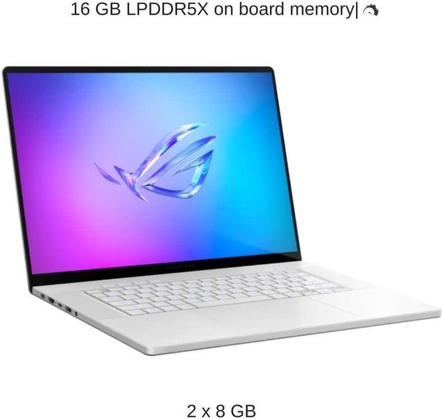 Alt view image 4 of 7 - [2024] HIDevolution ASUS ROG Zephyrus G16 [White] GA605WV 16" WQXGA OLED 240Hz, 2.0 GHz Ryzen AI 9 HX 370, RTX 4060, 16 GB LPDDR5X RAM, 2 TB PCIe SSD, Windows 11 Pro