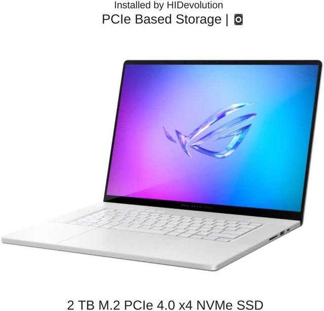 Alt view image 5 of 7 - [2024] HIDevolution ASUS ROG Zephyrus G16 [White] GA605WV 16" WQXGA OLED 240Hz, 2.0 GHz Ryzen AI 9 HX 370, RTX 4060, 16 GB LPDDR5X RAM, 2 TB PCIe SSD, Windows 11 Pro