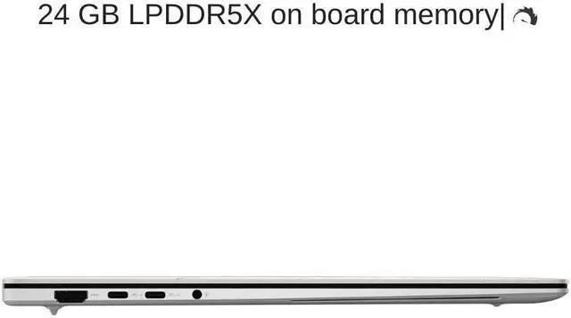 Alt view image 4 of 7 - [2024] ASUS Zenbook S 16 OLED UM5606WA White 16" 3K 120Hz Touch, 2.0 GHz Ryzen AI 9 365, Radeon 880M, 24 GB LPDDR5X RAM, 2 TB PCIe SSD, Windows 11 Pro