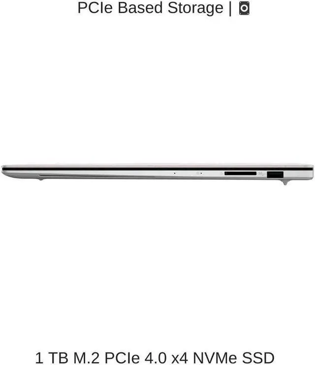 Alt view image 5 of 7 - [2024] ASUS Zenbook S 16 OLED UM5606WA White 16" 3K 120Hz Touch, 2.0 GHz Ryzen AI 9 365, Radeon 880M, 24 GB LPDDR5X RAM, 1 TB PCIe SSD, Windows 11 Home