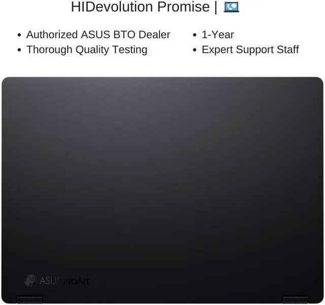 Alt view image 7 of 7 - [2024] HIDevolution ASUS ProArt PX13 HN7306WU Black 13.3" 3K OLED Touch, 2.0 GHz Ryzen AI 9 HX 370, RTX 4050, 32 GB LPDDR5X RAM, 1 TB PCIe SSD, Windows 11 Pro