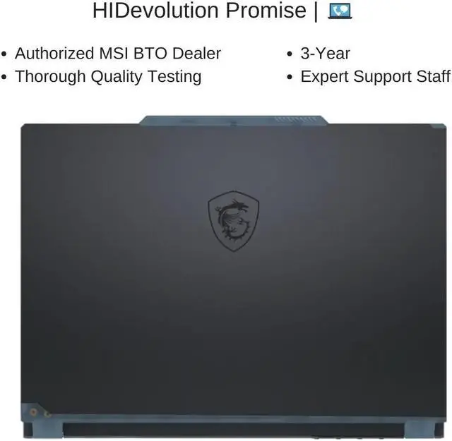 Alt view image 6 of 6 - [2024] HIDevolution MSI Cyborg 14 A13VE 14" FHD+ 144Hz, 2.4 GHz i7-13620H, RTX 4050, 128 GB DDR5 RAM, 1 TB PCIe SSD, Windows 11 Pro