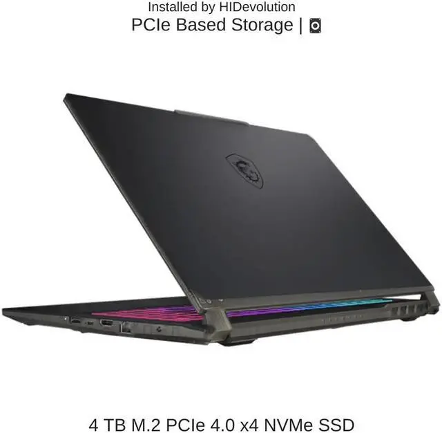 Alt view image 5 of 7 - [2024] HIDevolution MSI Cyborg 15 AI A1VFK 15.6" FHD 144Hz, 1.4 GHz Ultra 7-155H, RTX 4060, 32 GB DDR5 RAM, 4 TB PCIe SSD, Windows 11 Pro