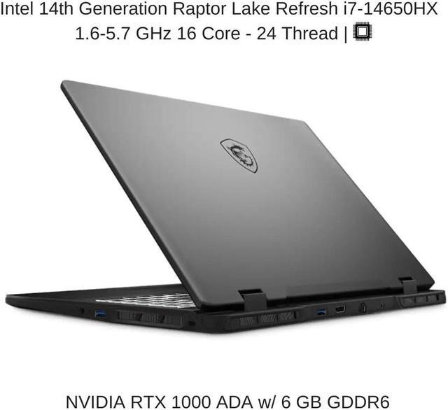 Alt view image 3 of 6 - [2024] HIDevolution MSI CreatorPro M16 HX C14VIG 16" FHD+, 1.6 GHz i7-14650HX, RTX 1000 ADA, 128 GB DDR5 RAM, 16 TB PCIe SSD, Windows 11 Pro
