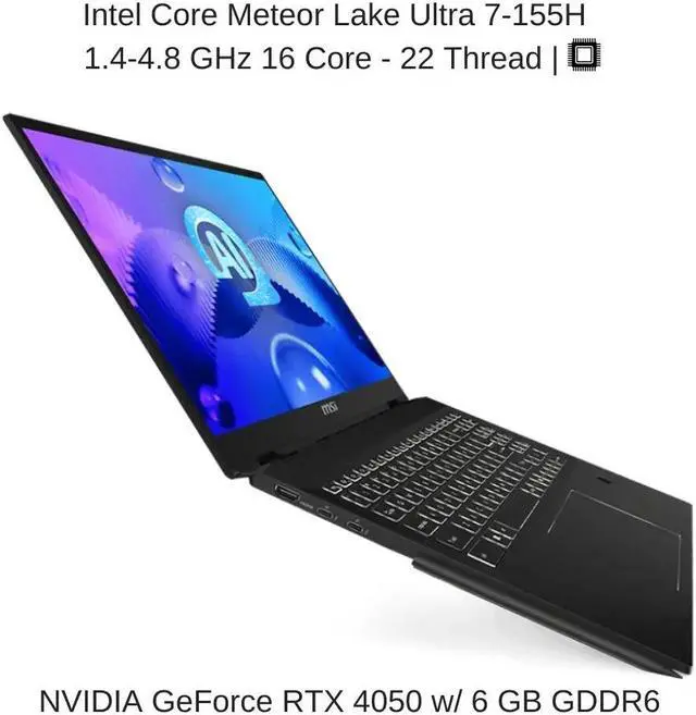Alt view image 3 of 7 - [2024] HIDevolution MSI Summit E16 AI Studio A1VETG [Black] 16" QHD+ 165Hz Touch, 1.4 GHz Ultra 7-155H, RTX 4050, 32 GB LPDDR5, 2 TB PCIe SSD, Windows 11 Pro