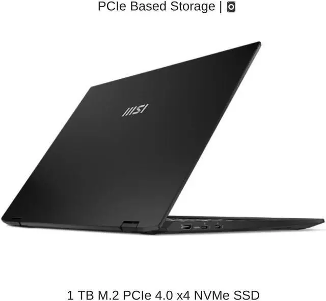 Alt view image 5 of 7 - [2024] HIDevolution MSI Summit E16 AI Studio A1VETG [Black] 16" QHD+ 165Hz Touch, 1.4 GHz Ultra 7-155H, RTX 4050, 32 GB LPDDR5, 1 TB PCIe SSD, Windows 11 Pro