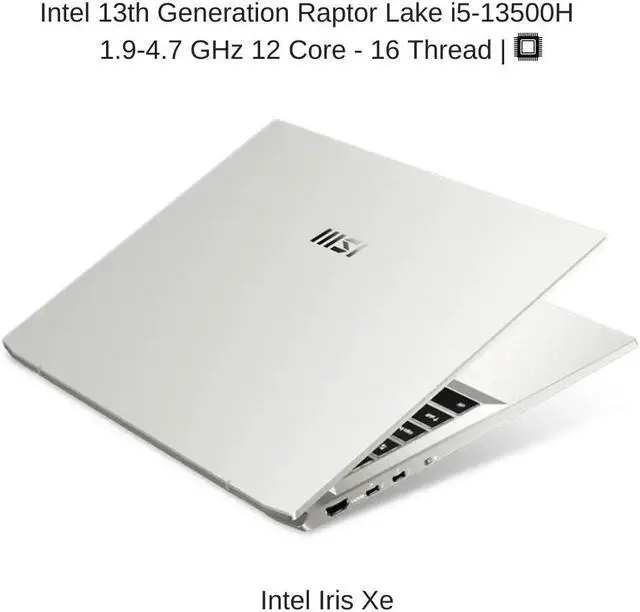 Alt view image 3 of 6 - [2024] HIDevolution MSI Prestige 16Evo A13M [Silver] 16" QHD+ 165Hz, 1.9 GHz i5-13500H, Iris Xe, 32 GB LPDDR5, 1 TB PCIe SSD, Windows 11 Pro